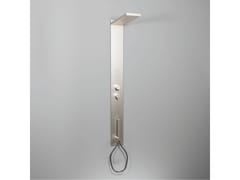 Colonna doccia a parete in acciaio con doccetta&nbsp;WELLNESS - MARIO BONGIO