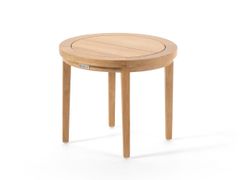 Tavolino da giardino rotondo in iroko&nbsp;FEELING - BRAID COMPANY