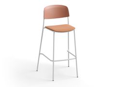 Sgabello da bar in acciaio con seduta imbottita&nbsp;NATE S - BRUNNER
