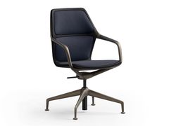 Sedia da conferenza girevole in tessuto con braccioli&nbsp;RAY - BRUNNER