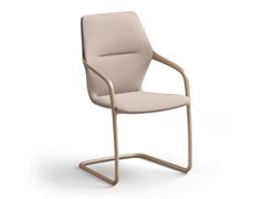 Sedia a sbalzo in tessuto con braccioli&nbsp;RAY - BRUNNER