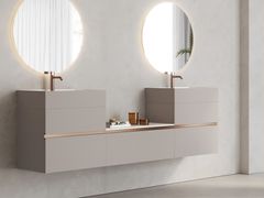 Mobile lavabo sospeso con cinque cassetti&nbsp;PRO HQ - BUTO DESIGN
