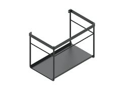 Struttura lavabo sospeso in metallo con porta asciugamani&nbsp;D12 50x30 - CERAMICA CATALANO