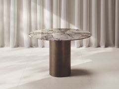 Tavolo rotondo in gres porcellanato&nbsp;RAKI ROUND - CERAMICA FONDOVALLE