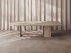 Tavolo rettangolare in gres porcellanato&nbsp;SIDE RECTANGULAR - CERAMICA FONDOVALLE