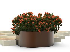 Fioriera rotonda in acciaio zincato&nbsp;RECREA - CITYS�