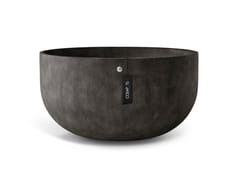 Vaso da giardino fatto a mano basso rotondo in Cohesa&nbsp;ROCO 93 - THE POTS COMPANY