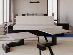 Tavolino quadrato da caff� in marmo&nbsp;DE STIJL 