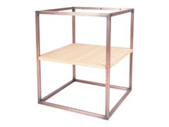 Tavolino quadrato con piano in legno&nbsp;HYPERCUBE 39X39X52 - CUBE3