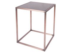 Tavolino quadrato con piano in vetro&nbsp;HYPERCUBE 39X39X52 - CUBE3