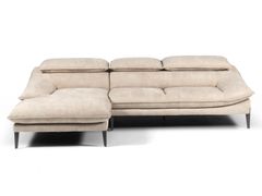 Divano in tessuto con penisola&nbsp;FLAN - CALIA TRADE