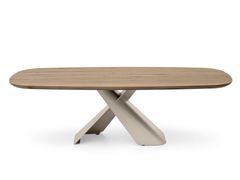 Tavolo da pranzo allungabile in acciaio e legno&nbsp;AXIOM - CALLIGARIS