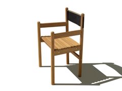 SEDIA DA GIARDINO IN IROKO CON BRACCIOLI&nbsp;BRAVA - CALMA