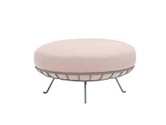 Pouf da giardino rotondo in acciaio&nbsp;LOU - CALMA