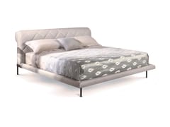 Letto imbottito matrimoniale in pelle&nbsp;GREGORY - CANTORI