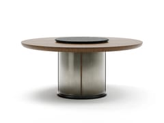 Tavolo rotondo in legno con base in metallo&nbsp;ELISIR - CAPITAL COLLECTION IS A BRAND OF ATMOSPHERA