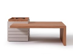 Tavolino in legno con vano contenitore&nbsp;PLAZA - CASA COVRE