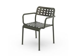 Sedia da giardino in acciaio con braccioli&nbsp;AEROS - CASE FURNITURE