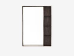 Specchio in noce da parete con mensola&nbsp;ARCA SMALL - CASE FURNITURE