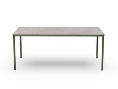 Tavolo da giardino rettangolare in granito&nbsp;CAMPUS - CASE FURNITURE