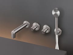 Miscelatore per vasca a 4 fori a muro con doccetta&nbsp;CARTESIO 55Y - CEADESIGN