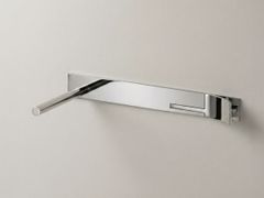 Miscelatore per lavabo a 2 fori a muro in acciaio inox&nbsp;CUT PLUS 03 - CEADESIGN