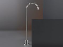 Bocca di erogazione da terra in acciaio inox per vasca&nbsp;FREE IDEAS 198 - CEADESIGN