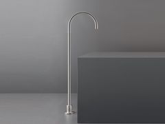 Bocca di erogazione da terra in acciaio inox per vasca&nbsp;FREE IDEAS 212 - CEADESIGN