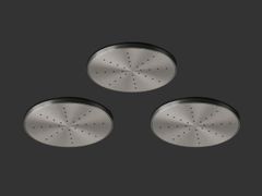Composizione di soffioni doccia a pioggia a soffitto in acciaio inox&nbsp;FREE IDEAS 249 - CEADESIGN