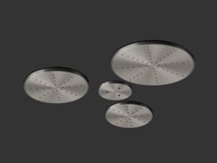 Composizione di soffioni doccia a pioggia a soffitto in acciaio inox&nbsp;FREE IDEAS 252 - CEADESIGN