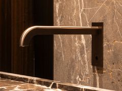 Bocca di erogazione in acciaio inox per lavabo a muro&nbsp;SIXTY 51R - CEADESIGN