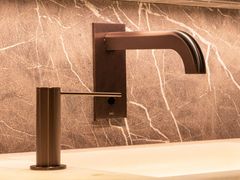 Bocca di erogazione in acciaio inox a muro per lavabo&nbsp;SIXTY 50R - CEADESIGN