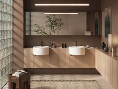 Mobile lavabo sospeso in legno&nbsp;ENEA - CERAMICA CIELO