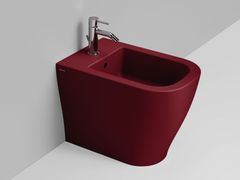 Bidet in ceramica a pavimento con troppopieno&nbsp;MIRTO - CERAMICA DOLOMITE