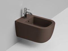 Bidet sospeso in ceramica con troppopieno&nbsp;MIRTO - CERAMICA DOLOMITE
