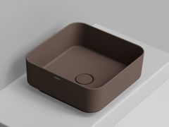Lavabo da appoggio quadrato in ceramica&nbsp;NOEMI - CERAMICA DOLOMITE