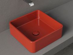LAVABO QUADRATO DA APPOGGIO IN CERAMICA&nbsp;MINIWASH SPECIAL EDITION - CERAMICA FLAMINIA