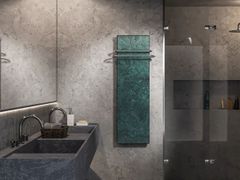 Scaldasalviette in marmo Guatemala Verde&nbsp;GUATEMALA VERDE 500 W - 30X100 CM - MAISON FOHRER