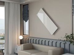 Termoarredo elettrico in marmo bianco Thassos&nbsp;THASSOS 1100 W - 130X42 CM - MAISON FOHRER