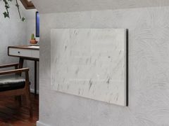 Termoarredo elettrico in marmo White Grey&nbsp;WHITE GREY 1100 W - 90X60 CM - MAISON FOHRER