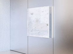 Termoarredo elettrico in marmo White Grey&nbsp;WHITE GREY 750 W - 60X60 CM - MAISON FOHRER