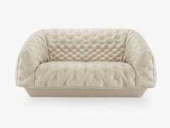 Divano sfoderabile in pelle a 2 posti&nbsp;COVER - CINNA