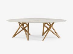 Tavolo ovale in gres porcellanato&nbsp;ENN�A - CINNA