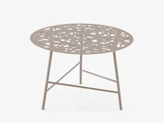 Tavolino da giardino rotondo in acciaio&nbsp;EZOU - CINNA