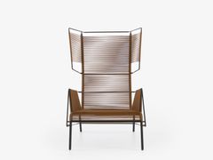 Poltrona da giardino a orecchioni con schienale alto&nbsp;FIFTY - CINNA