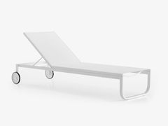 Lettino da giardino reclinabile in tessuto con ruote&nbsp;LETTINO - CINNA