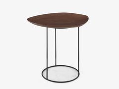 Tavolino di servizio in acciaio e legno&nbsp;PEBBLE - CINNA