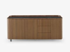 Madia in legno impiallacciato con cassetti&nbsp;POSTMODERNE - CINNA