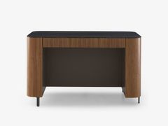 Scrivania rettangolare in legno con cassetti&nbsp;POSTMODERNE - CINNA