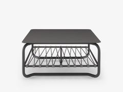 Tavolino da giardino quadrato in alluminio&nbsp;VALMER - CINNA